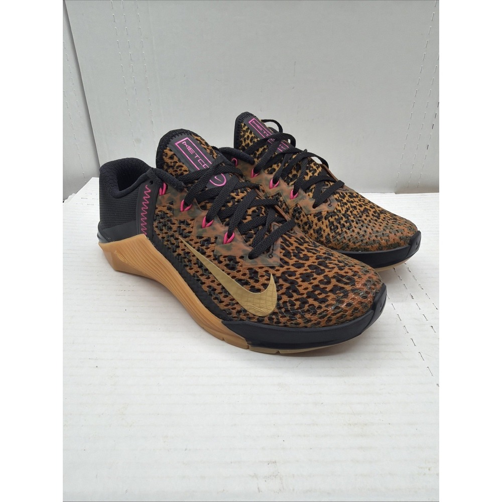 Nike Metcon 6 Women Size 7 AT3160-096 Leopard Cheetah Print Training Shoes - Picture 9 of 16